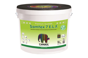 Краска Caparol Samtex 7 ELF акриловая, шелковисто матовая, для стен и потолков