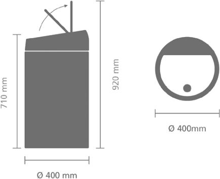 Мусорное ведро Brabantia Touch Bin 484506 фото 7 Мусорное ведро Brabantia Touch Bin 484506 фото 7