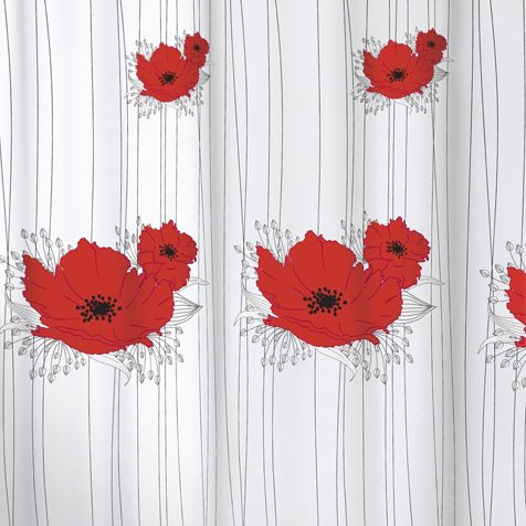 Штора для ванной Bacchetta 180х200 Papavero фото 2 Штора для ванной Bacchetta 180х200 Papavero фото 2