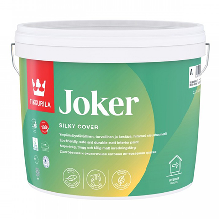 TIKKURILA JOKER краска гипоаллергенная для интерьеров, матовая, база C (2,7л)