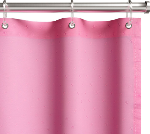 Штора для ванной Fora 001-В 180х180 см, розовая фото 2