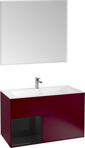 Мебель для ванной Villeroy & Boch Finion G030PHHB 100 с подсветкой и освещением стены фото 6