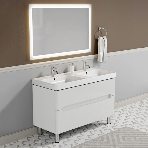 Мебель для ванной Sanvit Форма 120 белая, напольная фото 4