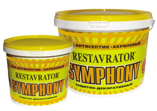 Лак Symphony Restavrator акриловый, для стен и потолков, антисептик 