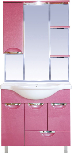 Зеркало Misty Жасмин 85 с подсветкой, розовый L фото 2