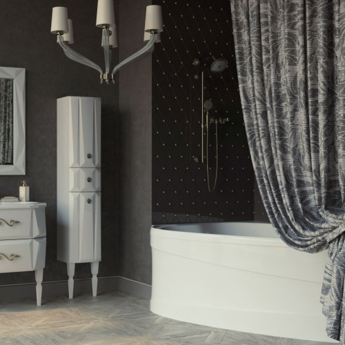 Штора для ванной Aima Design У37612 200x240, двойная, серая Штора для ванной Aima Design У37612 200x240, двойная, серая