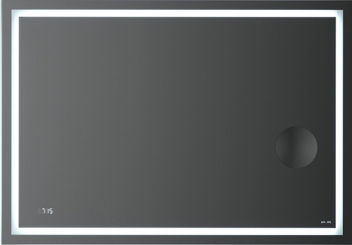 Зеркало AM.PM Gem 100 с LED-подсветкой, часами и косметическим зеркалом