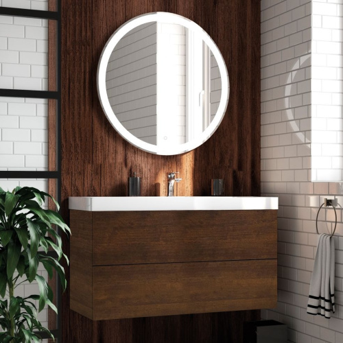 Мебель для ванной Art&Max Verona-Push 100 дуб баррик фото 3