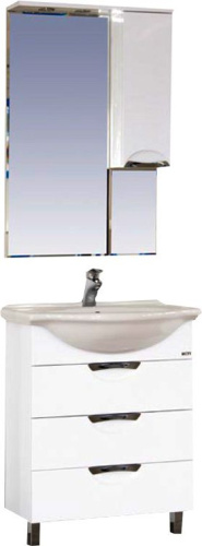 Зеркало Misty Жасмин 65 с подсветкой, белая эмаль R фото 3