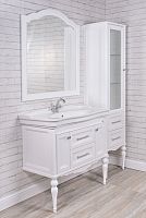 Мебель для ванной ValenHouse Эстетика 100, белая, подвесная, ручки хром