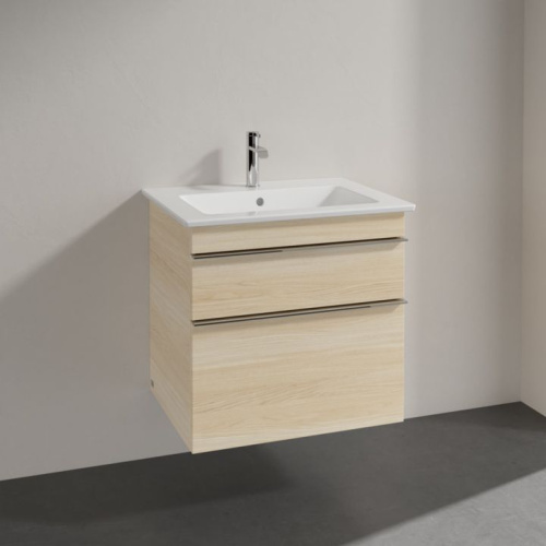Мебель для ванной Villeroy & Boch Venticello 60 elm impresso, с ручками хром фото 2
