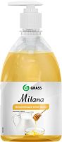 Жидкое мыло Grass Milana крем-мыло с дозатором, молоко и мед, 500 мл