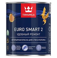 TIKKURILA EURO SMART 2 краска интерьерная для стен и потолка (9л)