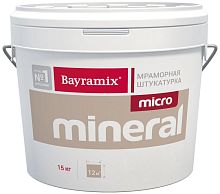 Декоративное покрытие Bayramix Micro Mineral, мраморная штукатурка микрофракции с широкой палитрой ярких цветов