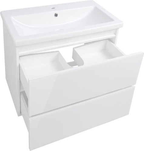Мебель для ванной Style Line Даймонд 80 Люкс Plus подвесная, белая фото 4