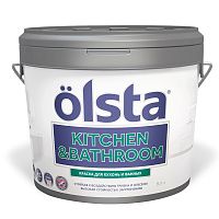 Краска Olsta Kitchen & bathroom акриловая, для кухни и ванной 