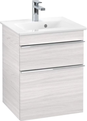 Мебель для ванной Villeroy & Boch Venticello 46 white wood, с ручками хром фото 3