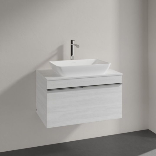 Мебель для ванной Villeroy & Boch Venticello 75 white wood, ручкой хром