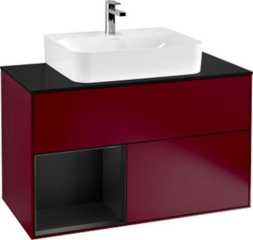 Мебель для ванной Villeroy & Boch Finion G112PDHB 100 с подсветкой и освещением стены фото 2