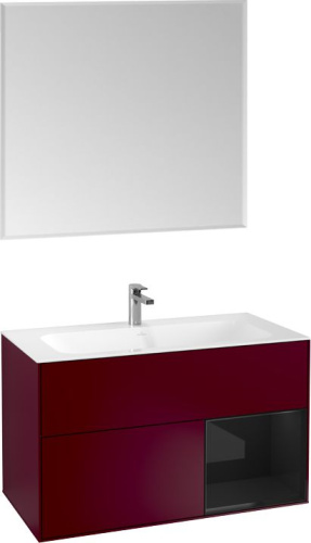 Мебель для ванной Villeroy & Boch Finion G040PHHB 100 с подсветкой и освещением стены фото 4