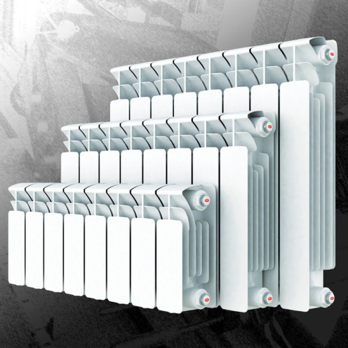 Радиатор биметаллический Rifar Base Ventil 500 8 секций правое подключение фото 5