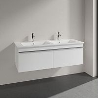 Мебель для ванной Villeroy & Boch Venticello 125 glossy white, с ручками хром
