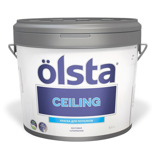Краска Olsta Ceiling акриловая, для потолков