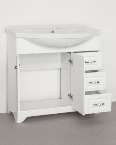 Мебель для ванной Style Line Олеандр-2 100 Люкс, белая фото 4