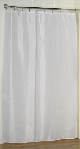 Штора для ванной Carnation Home Fashions Extra Long Liner White защитная фото 2