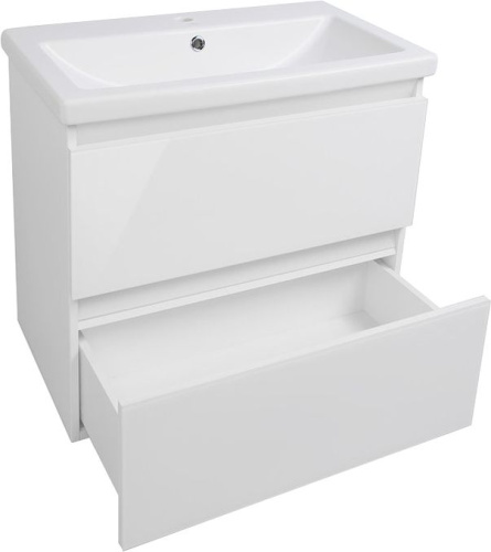 Мебель для ванной Style Line Даймонд 70 Люкс Plus подвесная, белая фото 2