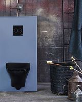 Унитаз подвесной Gustavsberg Estetic Hygienic Flush черный