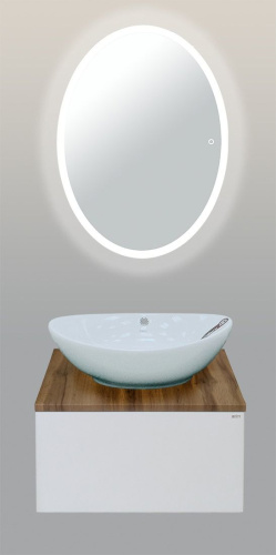 Зеркало Misty Неон 4 LED 60х80, сенсор на зеркале фото 3
