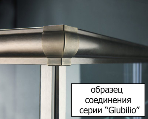 Душевой уголок Cezares Giubileo-A-2-100 прозрачное стекло, хром фото 3