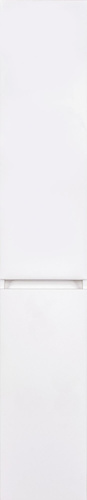 Шкаф-пенал Style Line Даллас 30 Люкс Plus универсальный, белый, с бельевой корзиной