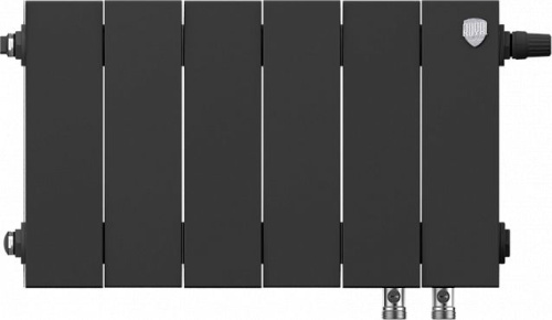 Радиатор биметаллический Royal Thermo Piano Forte 200 VD noir sable, 6 секций фото 2