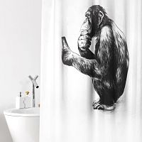 Штора для ванной Bacchetta Monkey 180x200