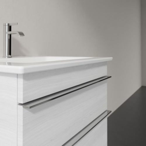 Мебель для ванной Villeroy & Boch Venticello 55 white wood, с ручками хром фото 4