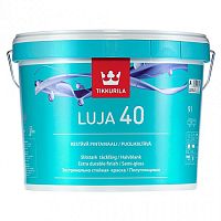 TIKKURILA LUJA 40 краска антигрибковая для влажных помещений, полуглянцевая, база C (2,7л)