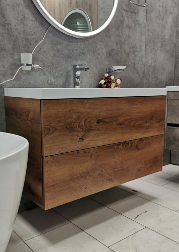 Мебель для ванной Art&Max Verona-Push 90 дуб кельтик светлый фото 2