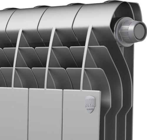 Радиатор биметаллический Royal Thermo BiLiner 350 Silver Satin VDR, 4 секции фото 3