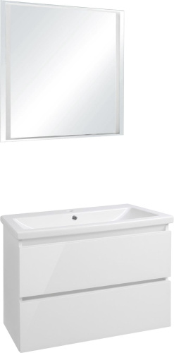 Мебель для ванной Style Line Даймонд 80 Люкс Plus подвесная, белая фото 10