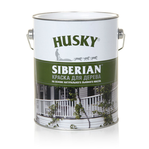Краска Husky Siberian масляно-алкидная, для дерева, на основе натурального масла, полуматовая
