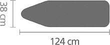 Чехол для гладильной доски Brabantia PerfectFit B 134081 124x38, металлизированный