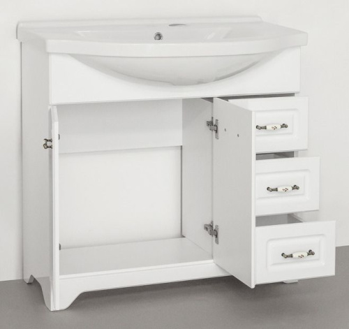 Мебель для ванной Style Line Олеандр-2 90 Люкс, белая фото 2