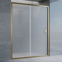 Душевая дверь в нишу Vegas Glass ZP 150 05 10 профиль бронза, стекло сатин