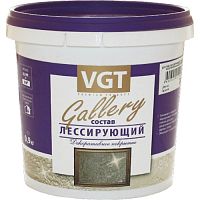 VGT GALLERY ЛЕССИРУЮЩИЙ состав полупрозрачный для декоративных штукатурок, бесцветный (2,2кг)