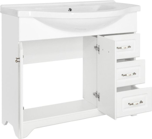 Мебель для ванной Style Line Олеандр-2 100 Люкс, белая фото 2