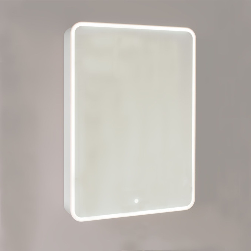 Зеркало-шкаф Jorno Pastel 60, белый жемчуг фото 4