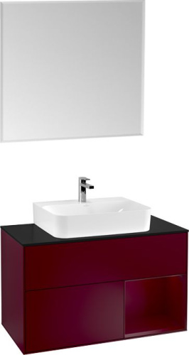 Мебель для ванной Villeroy & Boch Finion G122HBHB 100 с подсветкой и освещением стены фото 6