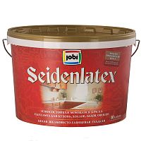 Краска JOBI Seidenlatex износостойкая, моющаяся, идеальна для кухонь, холлов, залов, офисов